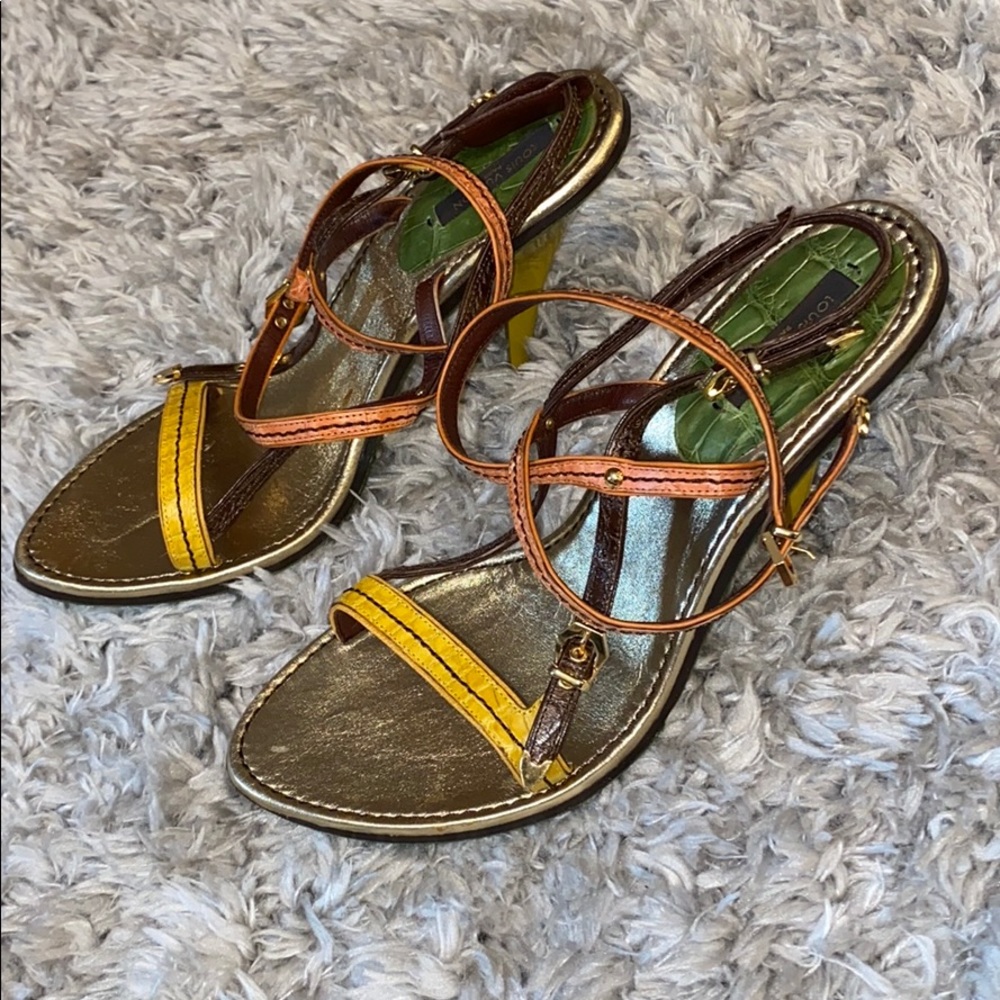 Louis Vuitton Exotic Textured Heels